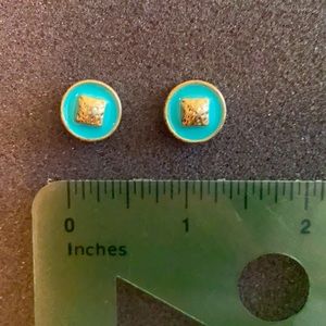 Lia Sophia turquoise stud earrings